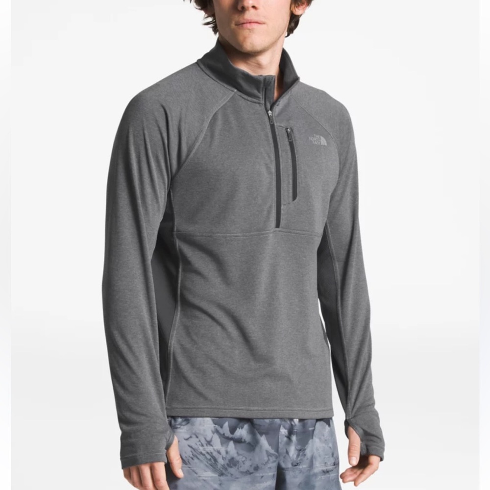 The North Face Men Ambition 1/4 Zip Pullover Jacket Lightweight Large